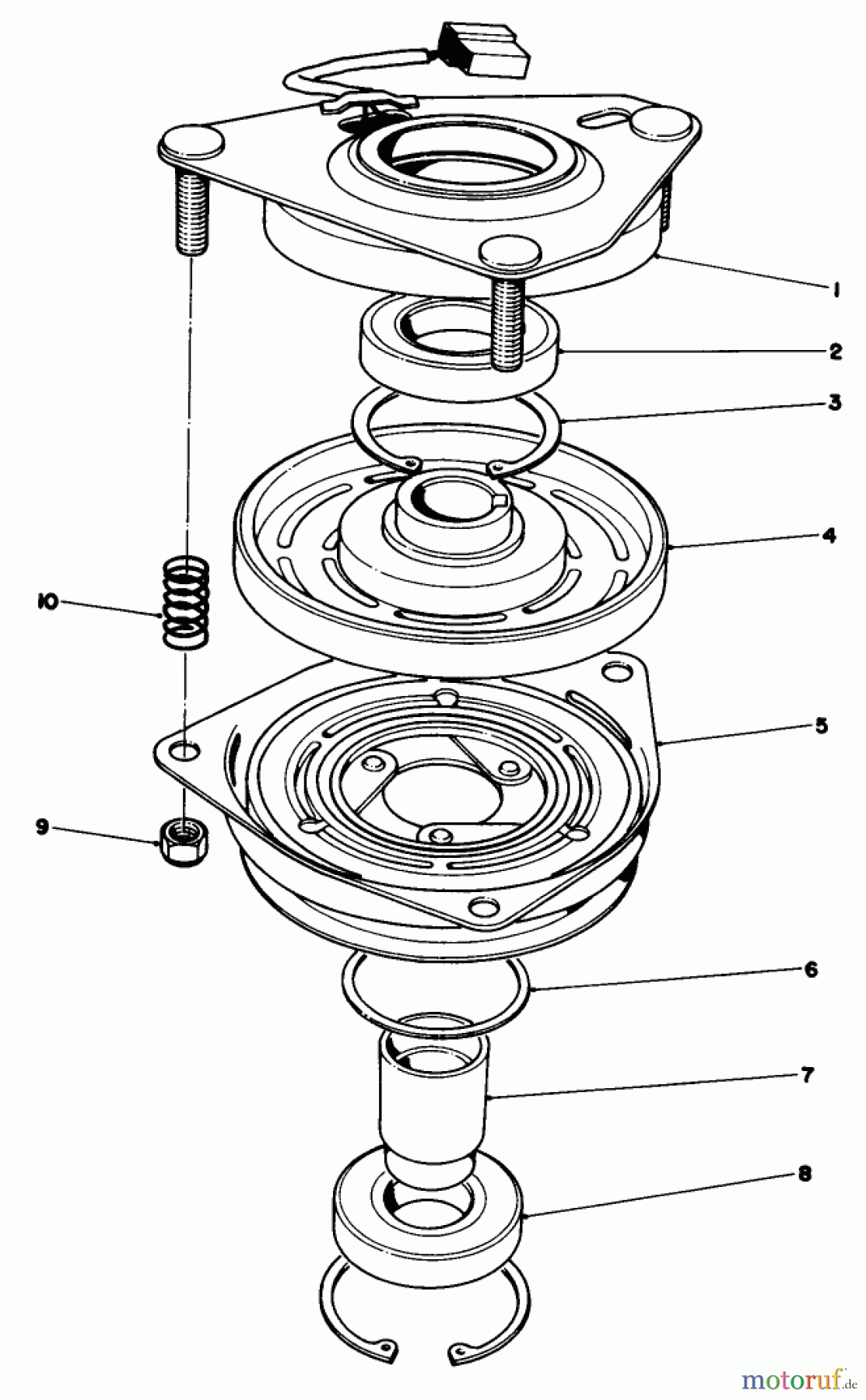  Toro Neu Mowers, Drive Unit Only 30117 - Toro Mid-Size Proline Gear Traction Unit, 16 hp, 1990 (0000001-0999999) CLUTCH ASSEMBLY NO. 54-3200
