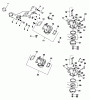 Toro 30117 - Mid-Size Proline Gear Traction Unit, 16 hp, 1991 (1000001-1999999) Ersatzteile CARBURETOR-ENGINE KOHLER MODEL NO. MV16S-TYPE 56511