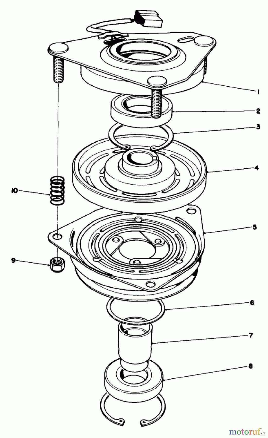  Toro Neu Mowers, Drive Unit Only 30117 - Toro Mid-Size Proline Gear Traction Unit, 16 hp, 1991 (1000001-1999999) CLUTCH ASSEMBLY NO. 54-3200