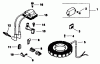 Toro 30117 - Mid-Size Proline Gear Traction Unit, 16 hp, 1991 (1000001-1999999) Ersatzteile IGNITION-ENGINE KOHLER MODEL NO. MV16S-TYPE 56511