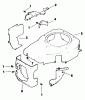 Toro 30156 - Mid-Size Proline Gear Traction Unit, 12.5 hp, 1991 (100001-199999) Ersatzteile BLOWER HOUSING & BAFFLES-ENGINE KOHLER MODEL CV12.5T SPEC. NO. 1254