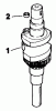 Toro 30156 - Mid-Size Proline Gear Traction Unit, 12.5 hp, 1991 (100001-199999) Ersatzteile CRANKSHAFT-ENGINE KOHLER MODEL CV12.5T SPEC. NO. 1254