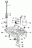 Toro 30156 - Mid-Size Proline Gear Traction Unit, 12.5 hp, 1991 (100001-199999) Ersatzteile OIL PAN/LUBRICATION-ENGINE KOHLER MODEL CV12.5T SPEC. NO. 1254