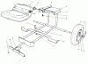 Toro 30156 - Mid-Size Proline Gear Traction Unit, 12.5 hp, 1991 (100001-199999) Ersatzteile SULKY KIT MODEL NO. 30122 (OPTIONAL)