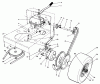 Toro 30156 - Mid-Size Proline Gear Traction Unit, 12.5 hp, 1992 (200001-299999) Ersatzteile AXLE ASSEMBLY