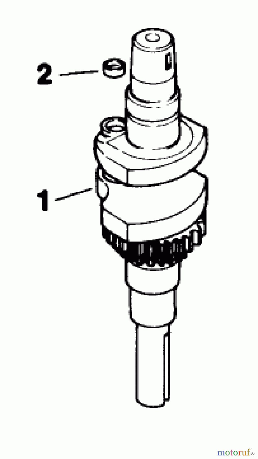 Toro Neu Mowers, Drive Unit Only 30156 - Toro Mid-Size Proline Gear Traction Unit, 12.5 hp, 1992 (200001-299999) CRANKSHAFT-ENGINE-KOHLER MODEL CV12.5T SPEC. NO. 1254