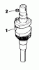Toro 30156 - Mid-Size Proline Gear Traction Unit, 12.5 hp, 1992 (200001-299999) Ersatzteile CRANKSHAFT-ENGINE-KOHLER MODEL CV12.5T SPEC. NO. 1254
