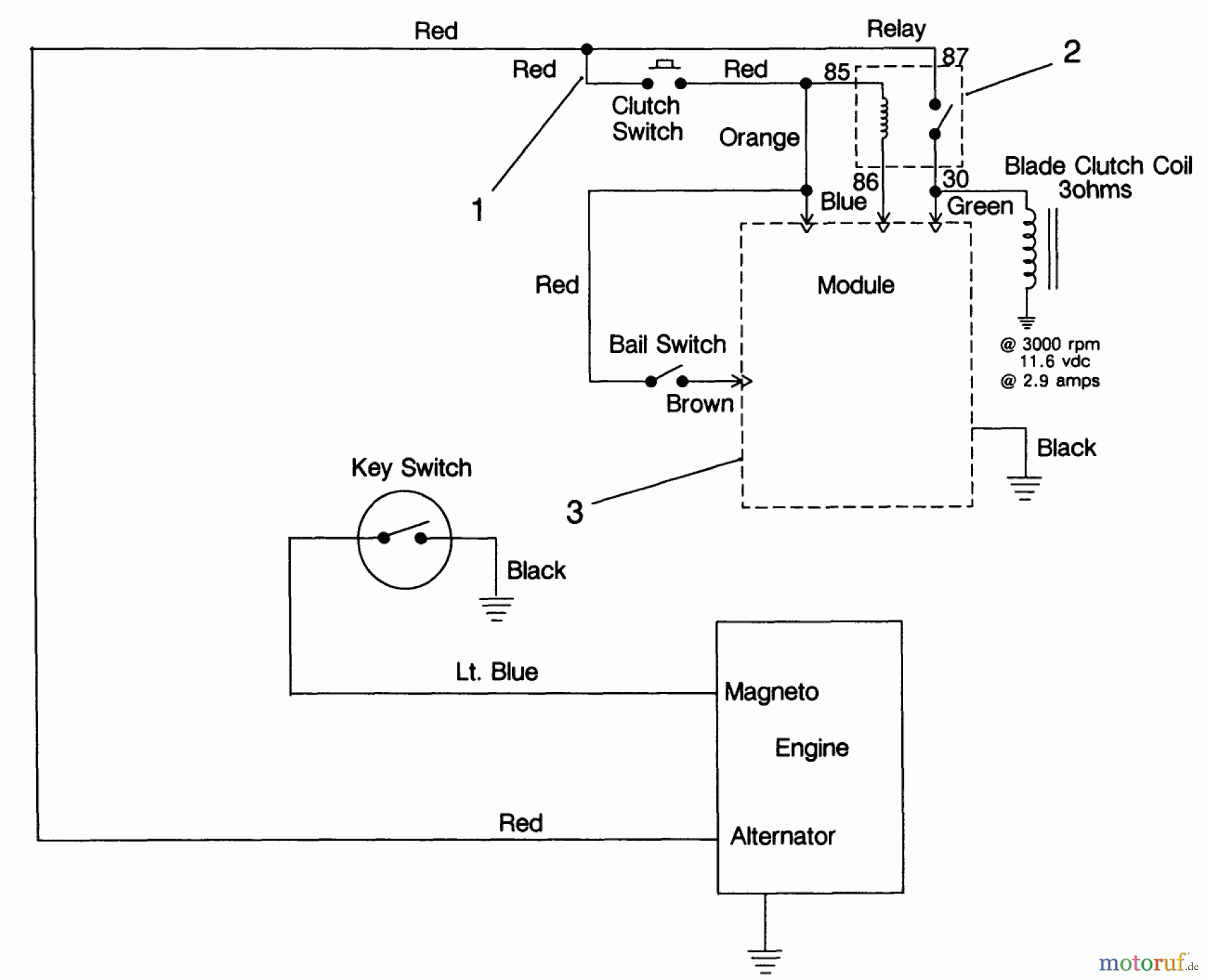 Toro Neu Mowers, Drive Unit Only 30156 - Toro Mid-Size Proline Gear Traction Unit, 12.5 hp, 1992 (200001-299999) ELECTRIC SCHEMATIC