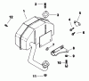Toro 30156 - Mid-Size Proline Gear Traction Unit, 12.5 hp, 1992 (200001-299999) Ersatzteile EXHAUST-ENGINE-KOHLER MODEL CV12.5T SPEC. NO. 1254