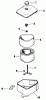 Toro 30156 - Mid-Size Proline Gear Traction Unit, 12.5 hp, 1993 (390001-399999) Ersatzteile AIR INTAKE/FILTRATIONS-ENGINE KOHLER-MODEL CV12.5T SPEC. NO. 1254