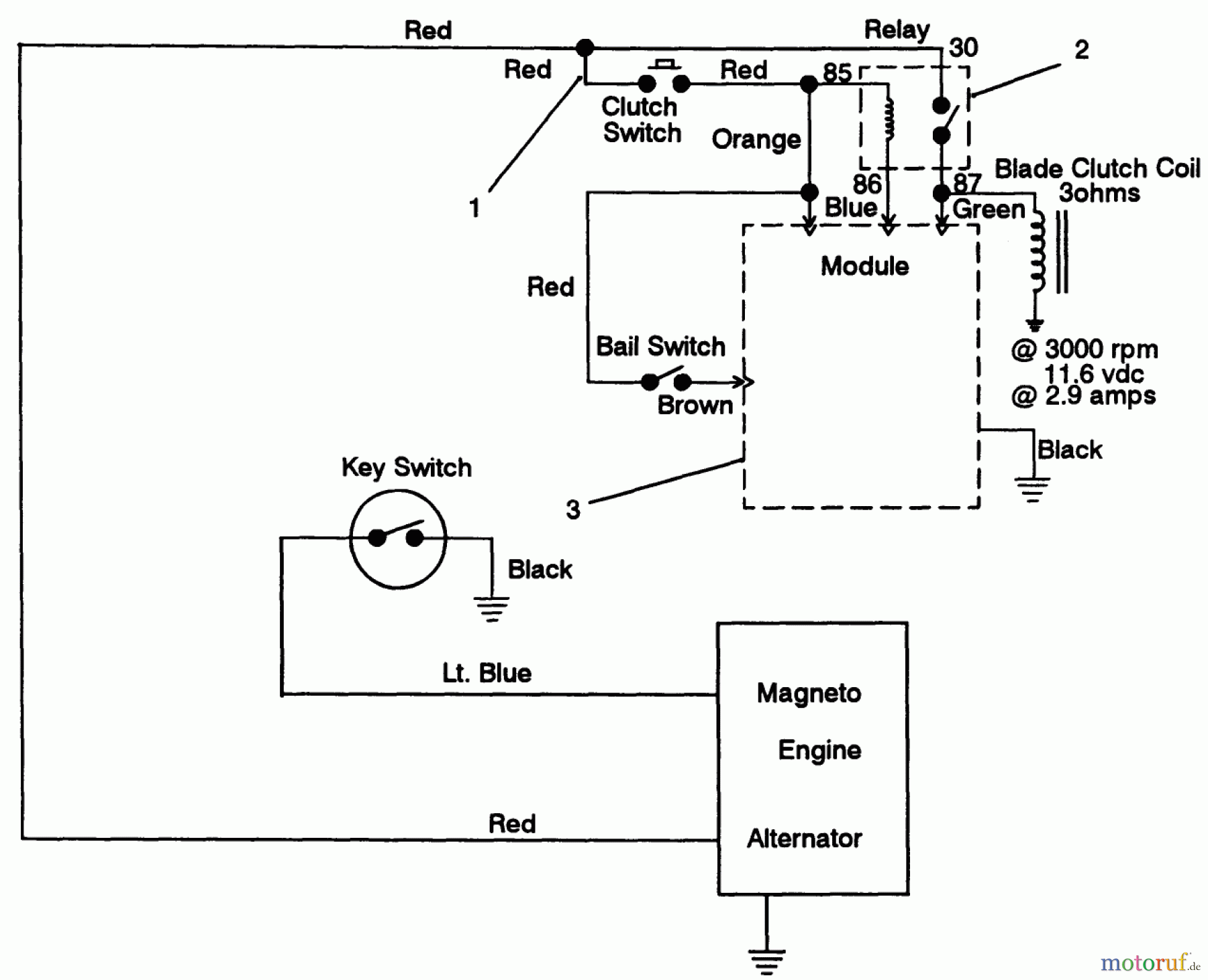 Toro Neu Mowers, Drive Unit Only 30156 - Toro Mid-Size Proline Gear Traction Unit, 12.5 hp, 1993 (390001-399999) ELECTRIC SCHEMATIC