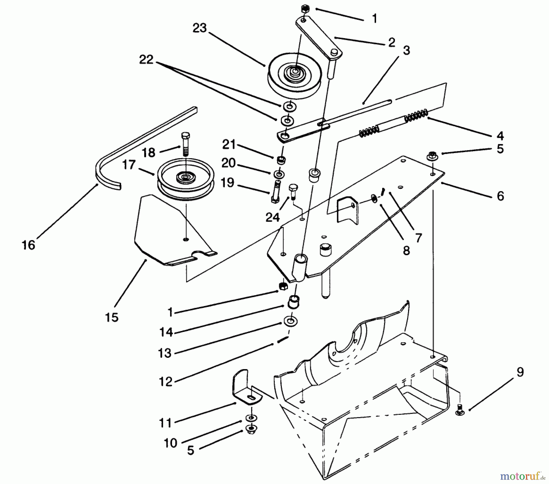 Toro Neu Accessories, Mower 07-4XVS01 - Toro Easy Twin 42