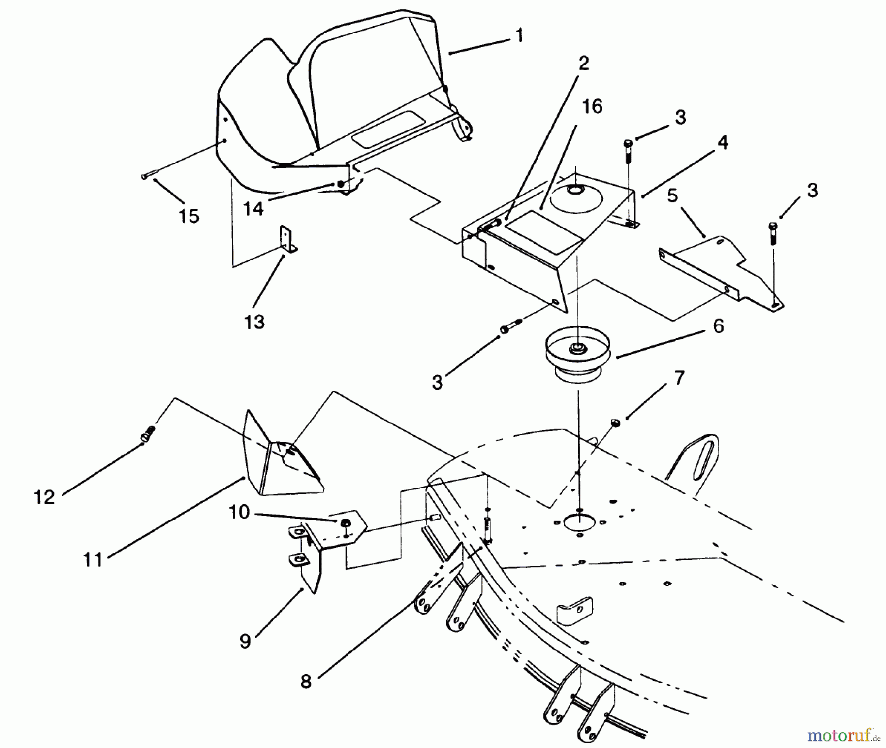 Toro Neu Accessories, Mower 07-4XVS01 - Toro Easy Twin 42