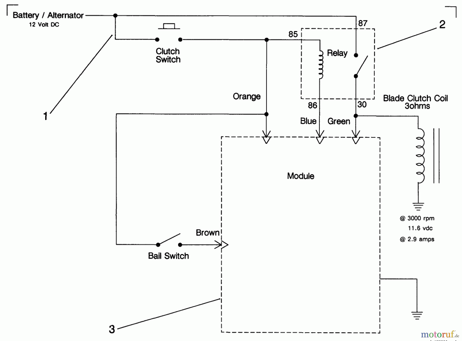 Toro Neu Mowers, Drive Unit Only 30165 - Toro Mid-Size Proline Gear Traction Unit, 12.5 hp, 1991 (1000001-1999999) ELECTRIC SCHEMATIC
