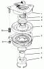Toro 30165 - Mid-Size Proline Gear Traction Unit, 12.5 hp, 1995 (5900001-5999999) Ersatzteile CLUTCH ASSEMBLY NO. 54-3200