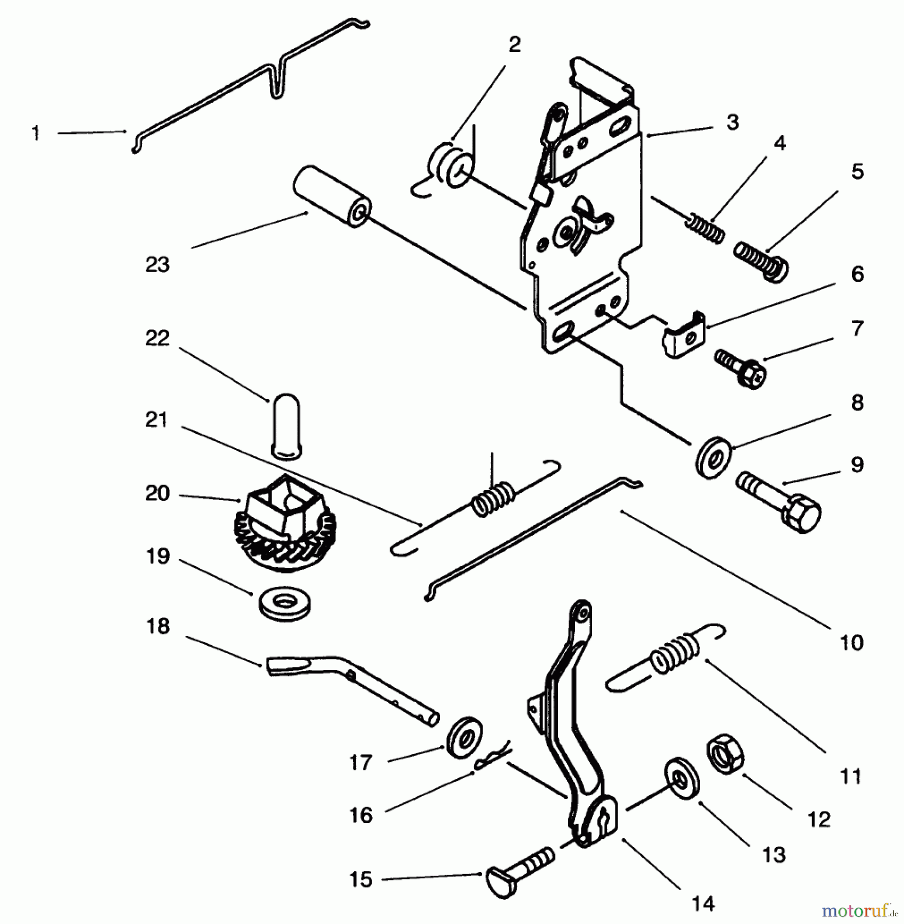  Toro Neu Mowers, Drive Unit Only 30165 - Toro Mid-Size Proline Gear Traction Unit, 12.5 hp, 1995 (5900001-5999999) CONTROL EQUIPMENT