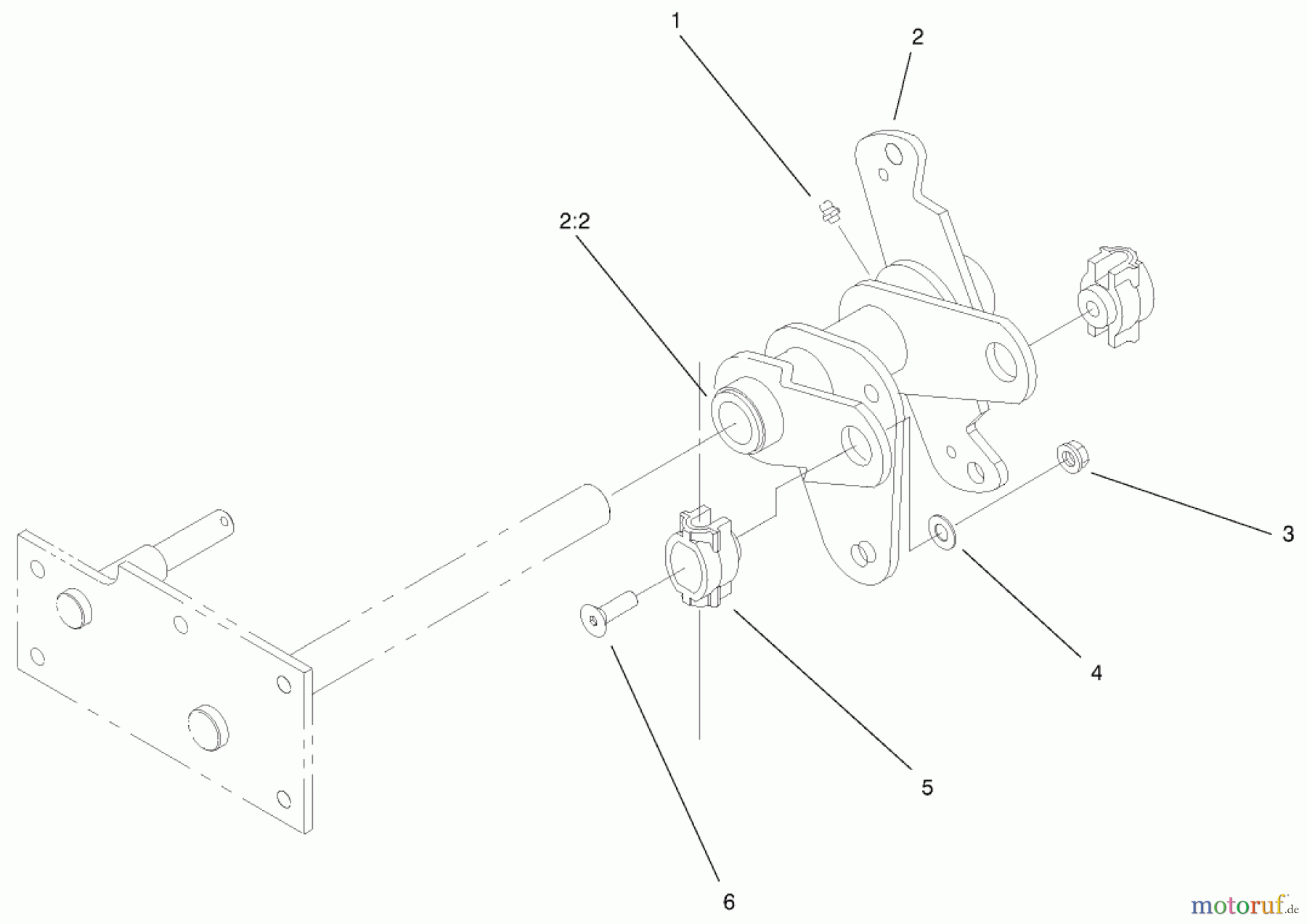 Toro Neu Accessories, Mower 100-1583 - Toro Bellcrank Kit, 5xi Series Garden Tractors BELLCRANK ASSEMBLY