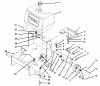 Toro 30165 - Mid-Size Proline Gear Traction Unit, 12.5 hp, 1995 (5900001-5999999) Ersatzteile FRAME, FUEL TANK AND WHEEL DRIVE IDLER