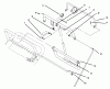 Toro 30165 - Mid-Size Proline Gear Traction Unit, 12.5 hp, 1995 (5900001-5999999) Ersatzteile HANDLE ASSEMBLY #2