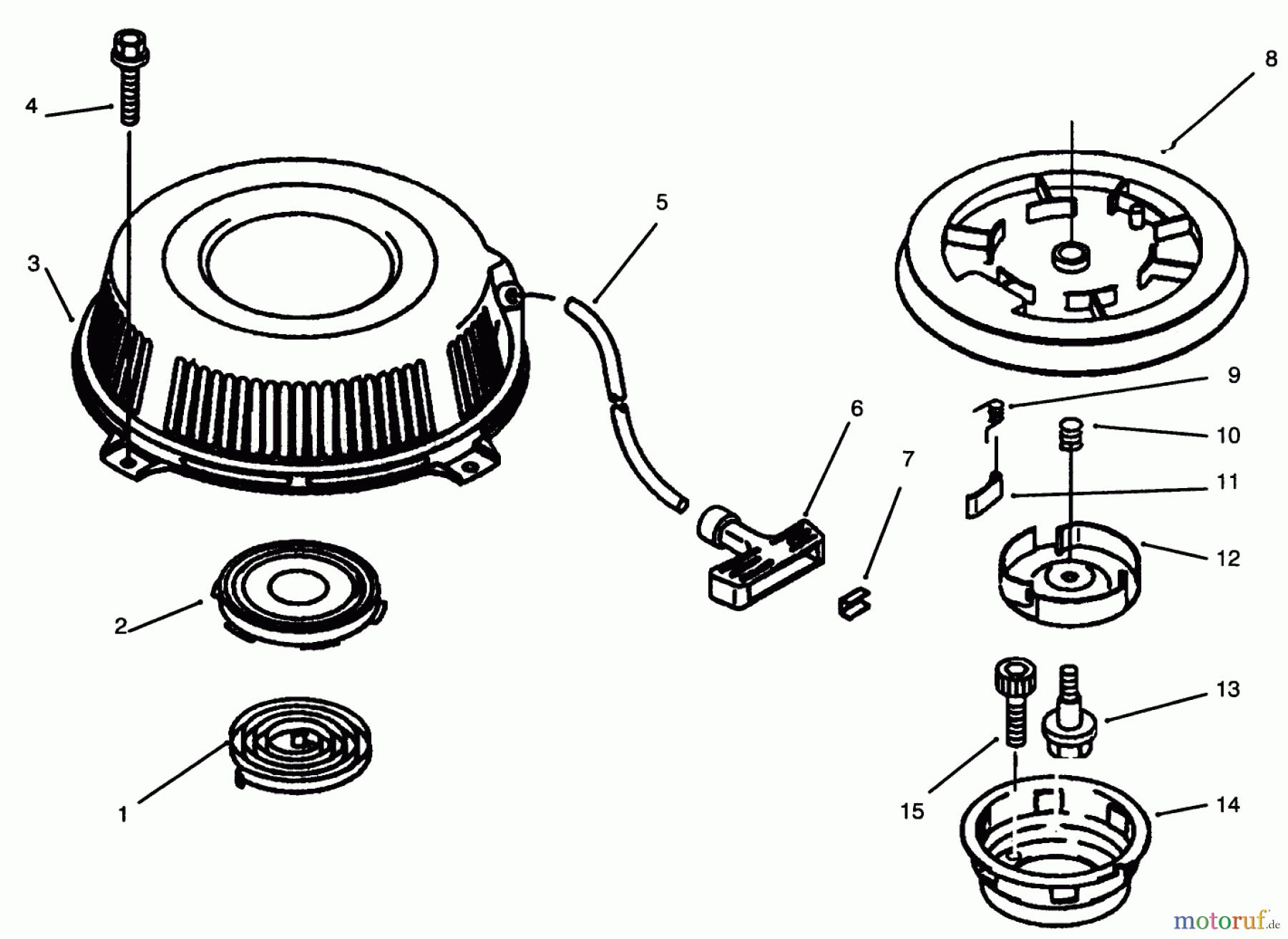  Toro Neu Mowers, Drive Unit Only 30165 - Toro Mid-Size Proline Gear Traction Unit, 12.5 hp, 1995 (5900001-5999999) STARTER