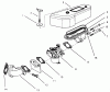 Toro 30166 - Mid-Size Proline Gear Traction Unit, 12.5 hp, 1995 (590001-599999) Ersatzteile AIR CLEANER & CARBURETOR ASSEMBLY