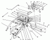 Toro 30166 - Mid-Size Proline Gear Traction Unit, 12.5 hp, 1995 (590001-599999) Ersatzteile HANDLE ASSEMBLY