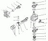 Toro 30166 - Mid-Size Proline Gear Traction Unit, 12.5 hp, 1995 (590001-599999) Ersatzteile PISTON/CRANKSHAFT