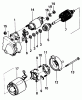 Toro 30170 - Mid-Size Proline Gear Traction Unit, 12.5 hp, 1991 (1000001-1999999) Ersatzteile ELECTRIC STARTER ALTERNATOR