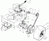Toro 30175 - Mid-Size Proline Gear Traction Unit, 14 hp, 1991 (10000001-19999999) Ersatzteile AXLE ASSEMBLY