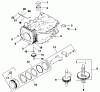Toro 30175 - Mid-Size Proline Gear Traction Unit, 14 hp, 1991 (10000001-19999999) Ersatzteile CRANKCASE-ENGINE KOHLER MODEL NO. CV14T-1412
