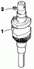 Toro 30175 - Mid-Size Proline Gear Traction Unit, 14 hp, 1991 (10000001-19999999) Ersatzteile CRANKSHAFT-KOHLER ENGINE MODEL NO. CV14 T-1412