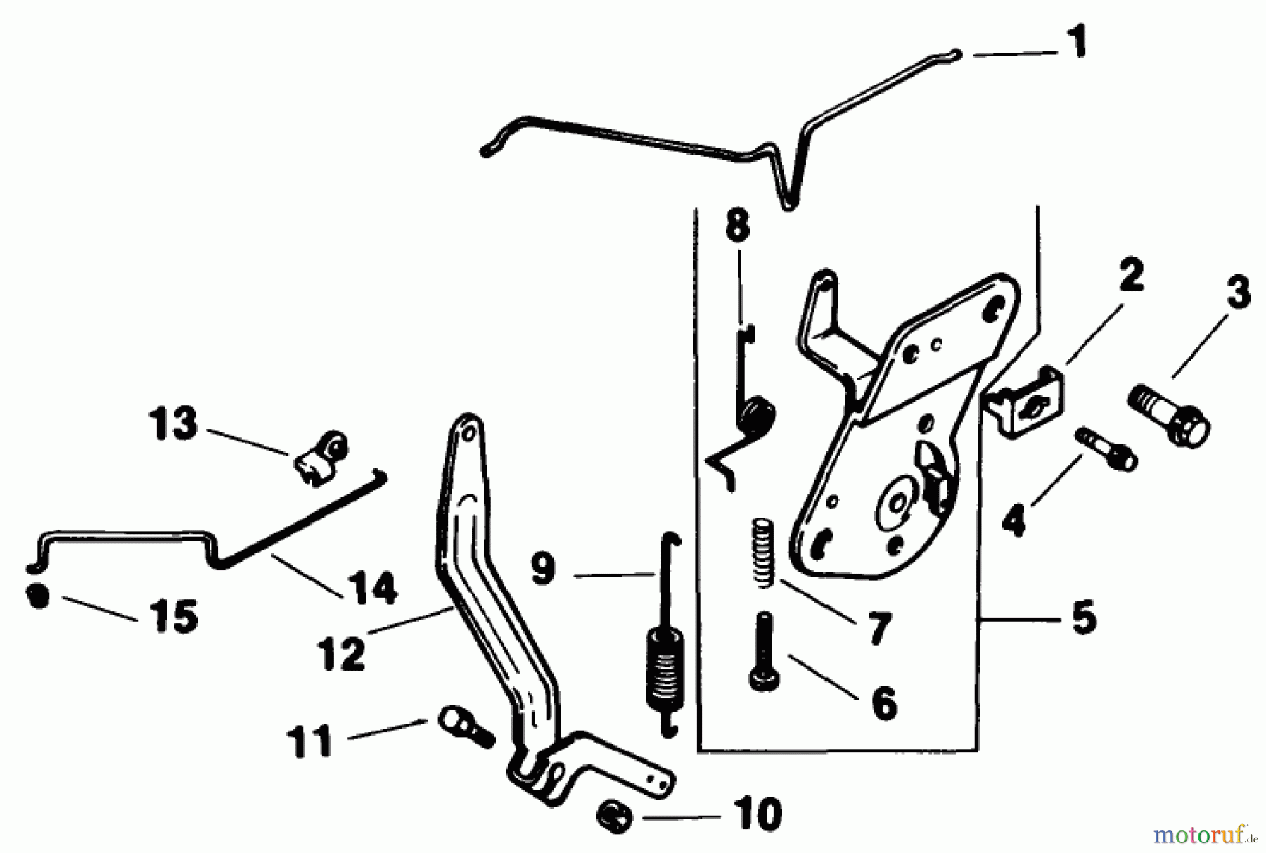Toro Neu Mowers, Drive Unit Only 30175 - Toro Mid-Size Proline Gear Traction Unit, 14 hp, 1991 (10000001-19999999) ENGINE CONTROL-KOHLER ENGINE MODEL NO. CV14 T-1412