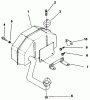 Toro 30175 - Mid-Size Proline Gear Traction Unit, 14 hp, 1991 (10000001-19999999) Ersatzteile EXHAUST-KOHLER ENGINE MODEL NO. CV14 T-1412