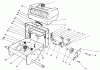 Toro 30175 - Mid-Size Proline Gear Traction Unit, 14 hp, 1991 (10000001-19999999) Ersatzteile FRAME ASSEMBLY