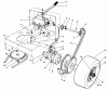 Toro 30175 - Mid-Size Proline Gear Traction Unit, 14 hp, 1992 (20000001-29999999) Ersatzteile AXLE ASSEMBLY