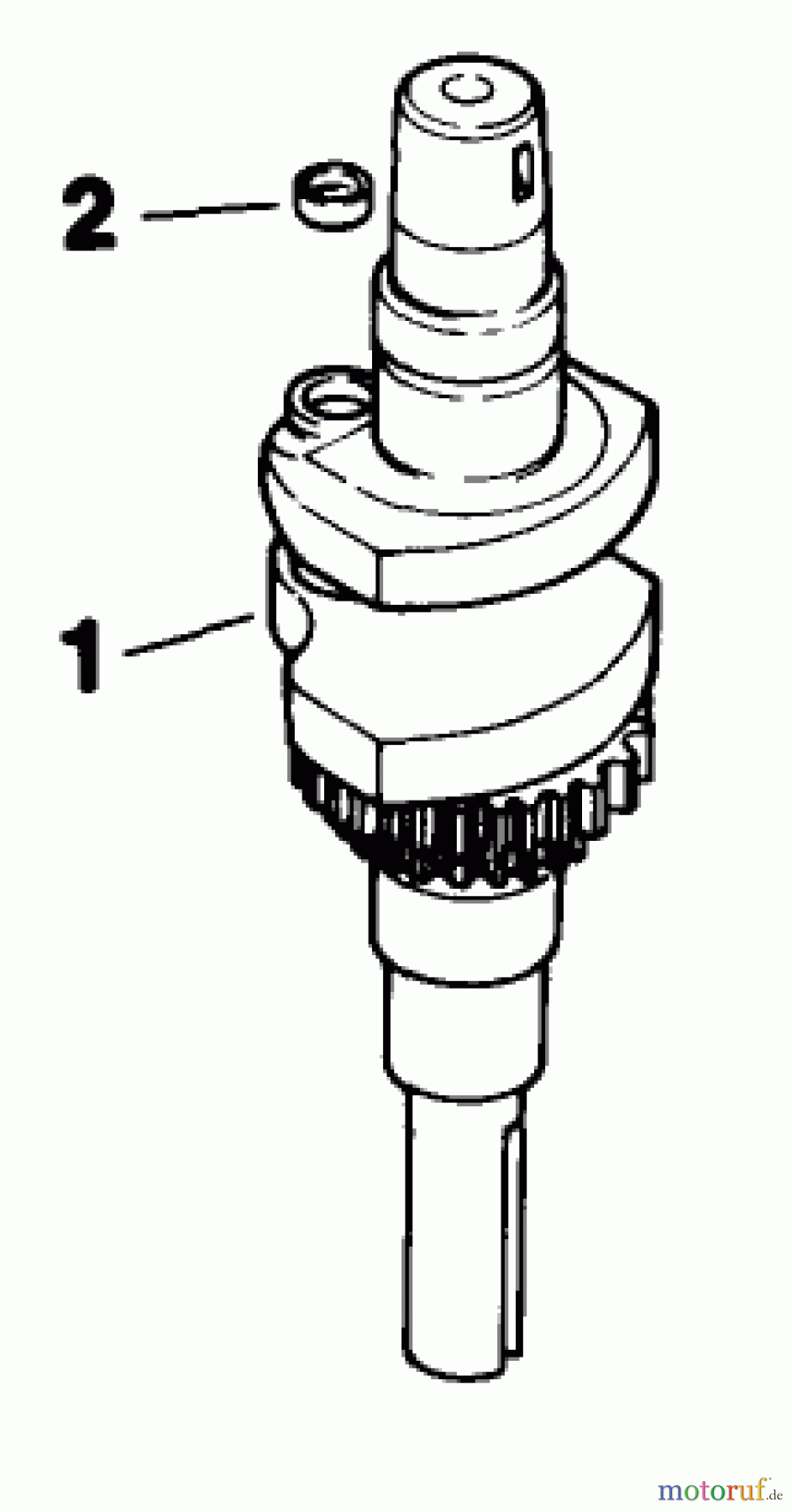 Toro Neu Mowers, Drive Unit Only 30175 - Toro Mid-Size Proline Gear Traction Unit, 14 hp, 1992 (20000001-29999999) CRANKSHAFT-ENGINE KOHLER MODEL NO. CV14 T-1412