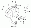 Toro 30175 - Mid-Size Proline Gear Traction Unit, 14 hp, 1992 (20000001-29999999) Ersatzteile EXHAUST-ENGINE KOHLER MODEL NO. CV14 T-1412