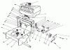 Toro 30175 - Mid-Size Proline Gear Traction Unit, 14 hp, 1992 (20000001-29999999) Ersatzteile FRAME ASSEMBLY