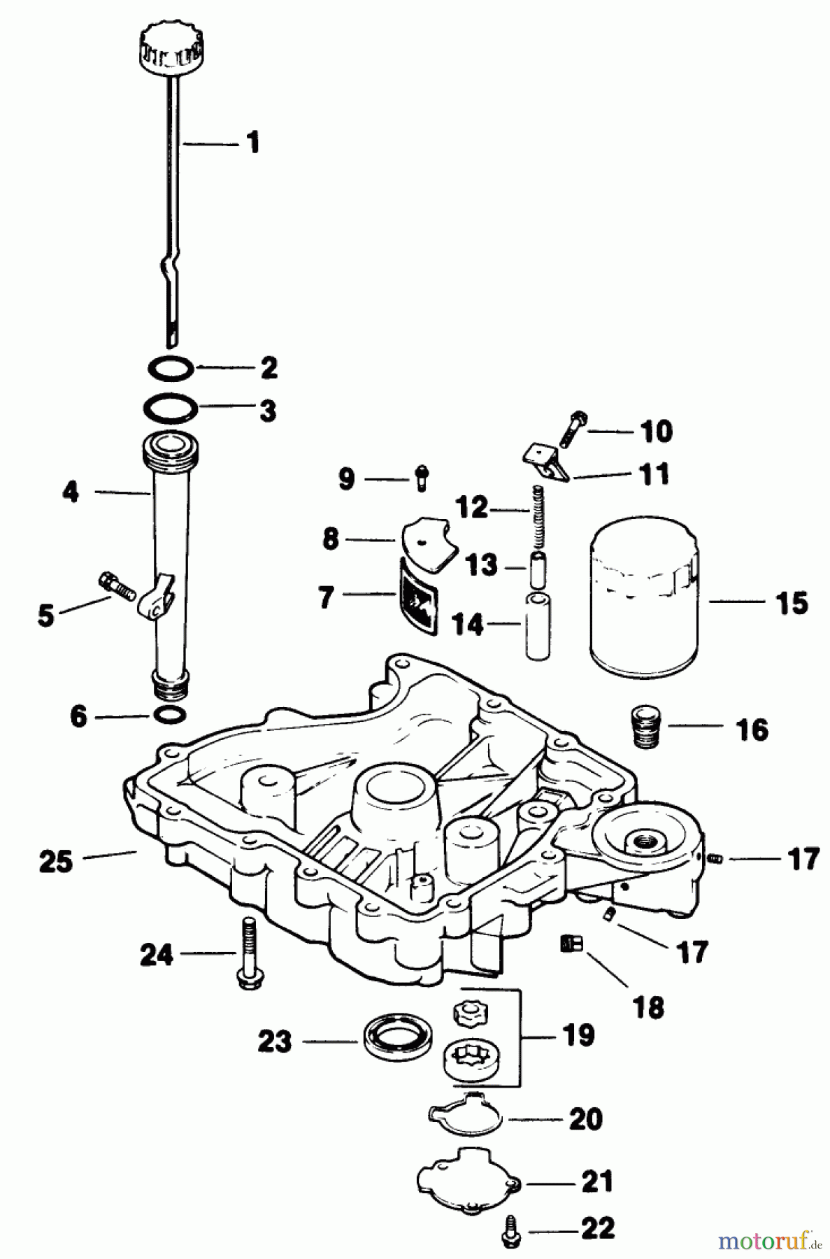 Toro Neu Mowers, Drive Unit Only 30175 - Toro Mid-Size Proline Gear Traction Unit, 14 hp, 1993 (39000001-39999999) OIL PAN/LUBRICATION - ENGINE KOHLER MODEL NO. CV14T-1412