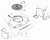 Toro 30180 - Mid-Size Proline Gear Traction Unit, 16 hp, 1991 (100001-199999) Ersatzteile BAFFLE & SHROUD-ENGINE KOHLER MODEL NO. MV16S-TYPE 56511