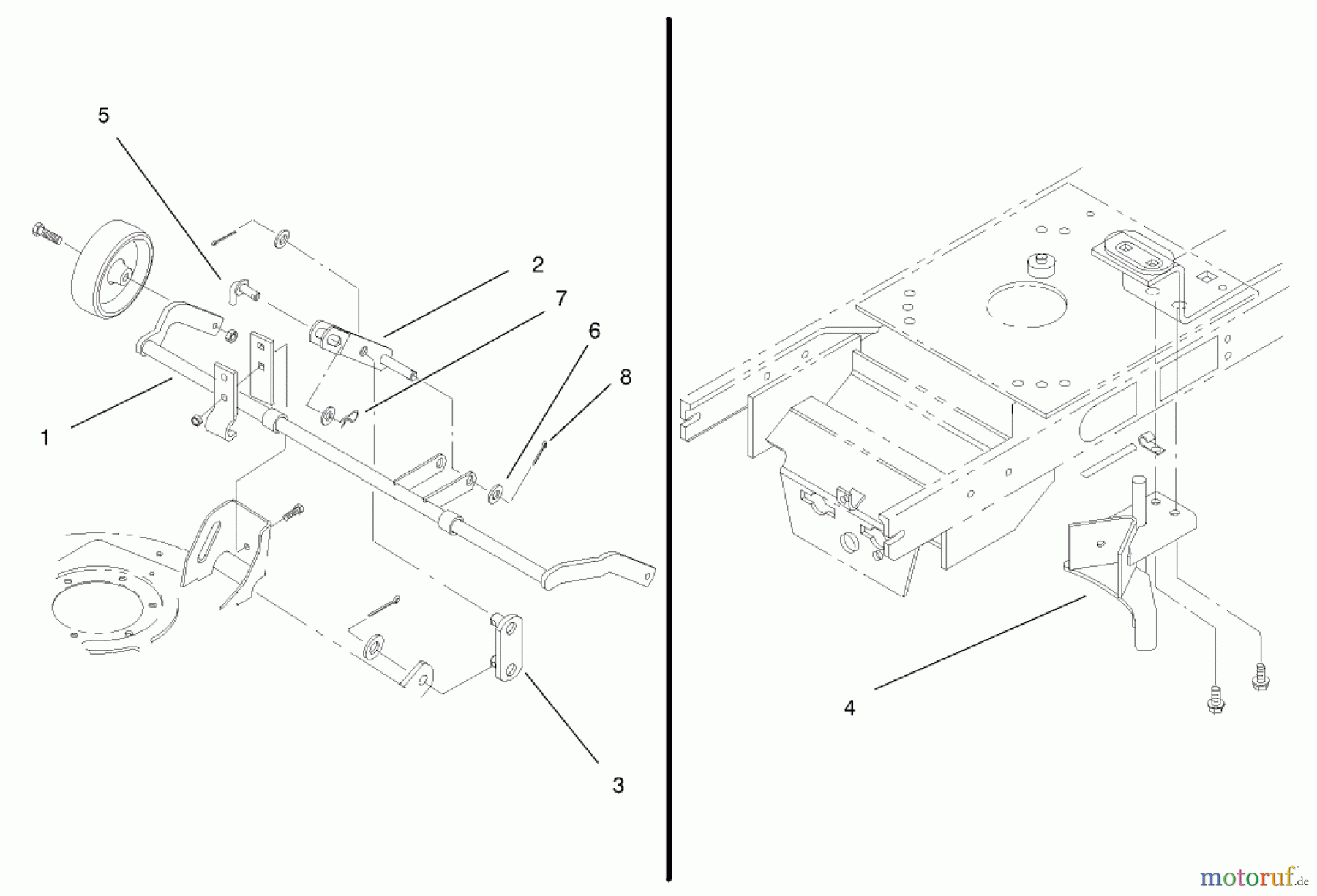 Toro Neu Accessories, Mower 100-6066 - Toro Adapter Kit, 1999 and Earlier 52