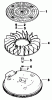 Toro 30180 - Mid-Size Proline Gear Traction Unit, 16 hp, 1991 (100001-199999) Ersatzteile FLYWHEEL-ENGINE KOHLER MODEL NO. MV16S-TYPE 56511