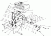 Toro 30180 - Mid-Size Proline Gear Traction Unit, 16 hp, 1991 (100001-199999) Ersatzteile FRAME ASSEMBLY