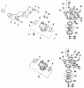 Toro 30180 - Mid-Size Proline Gear Traction Unit, 16 hp, 1992 (200001-299999) Ersatzteile CARBURETOR-ENGINE KOHLER MODEL NO. MV16S-TYPE 56519