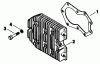 Toro 30180 - Mid-Size Proline Gear Traction Unit, 16 hp, 1992 (200001-299999) Ersatzteile CYLINDER HEAD-ENGINE KOHLER MODEL NO. MV16S-TYPE 56519