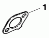 Toro 30180 - Mid-Size Proline Gear Traction Unit, 16 hp, 1992 (200001-299999) Ersatzteile EXHAUST-ENGINE KOHLER MODEL NO. MV16S-TYPE 56519