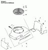 Toro 30180 - Mid-Size Proline Gear Traction Unit, 16 hp, 1994 (490001-490730) Ersatzteile ENGINE KOHLER MODEL NO. MV16S-TYPE PS56519 BAFFLE & SHROUD GROUP 2