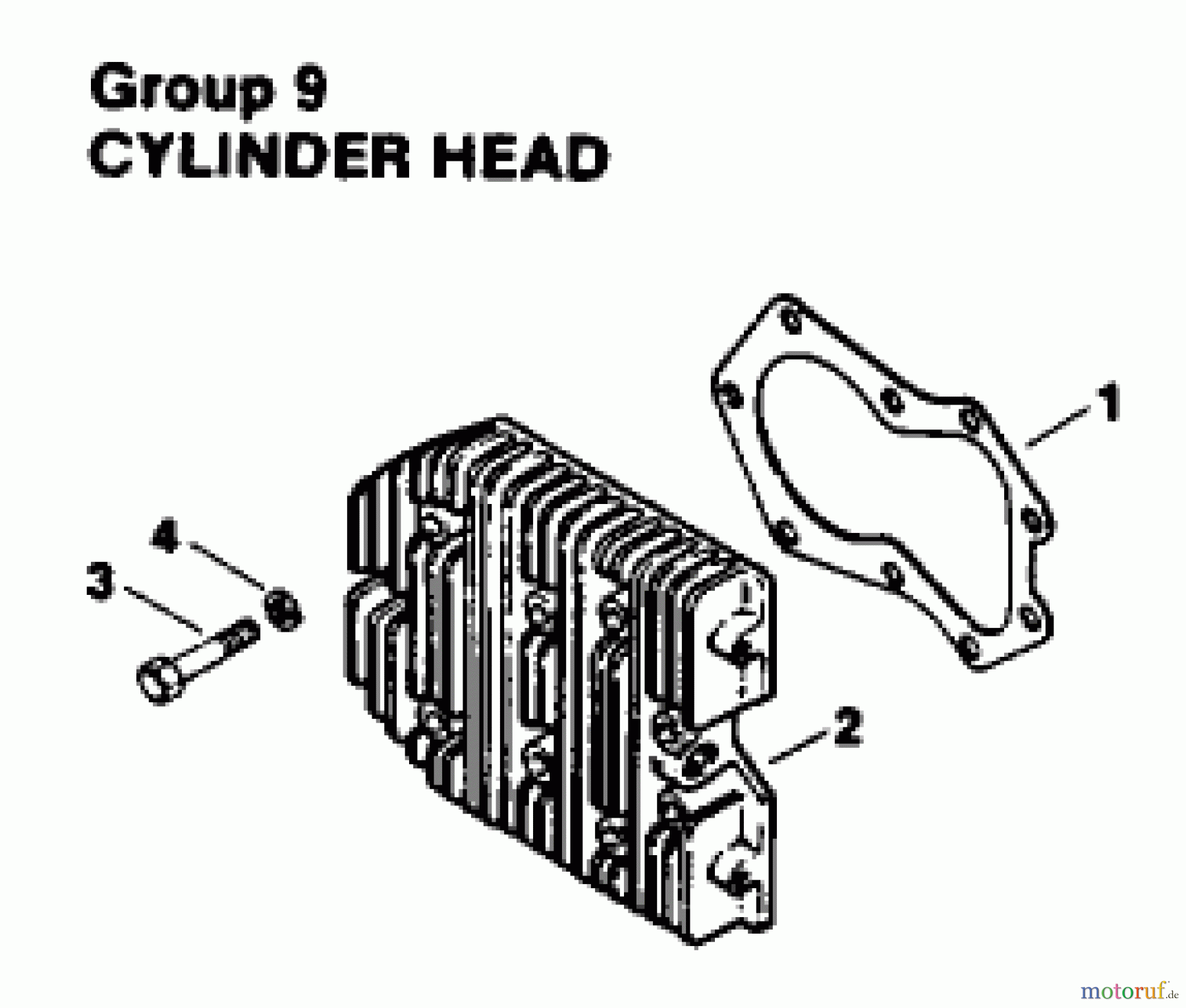  Toro Neu Mowers, Drive Unit Only 30180 - Toro Mid-Size Proline Gear Traction Unit, 16 hp, 1994 (490001-490730) ENGINE KOHLER MODEL NO. MV16S-TYPE PS56519 CYLINDER HEAD GROUP 9