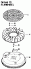 Toro 30180 - Mid-Size Proline Gear Traction Unit, 16 hp, 1994 (490001-490730) Ersatzteile ENGINE KOHLER MODEL NO. MV16S-TYPE PS56519 FLYWHEEL GROUP 13