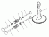 Toro 30180 - Mid-Size Proline Gear Traction Unit, 16 hp, 1995 (590001-599999) Ersatzteile CAMSHAFT AND VALVES ENGINE KOHLER MODEL NO. MV16S-TYPE PS56519